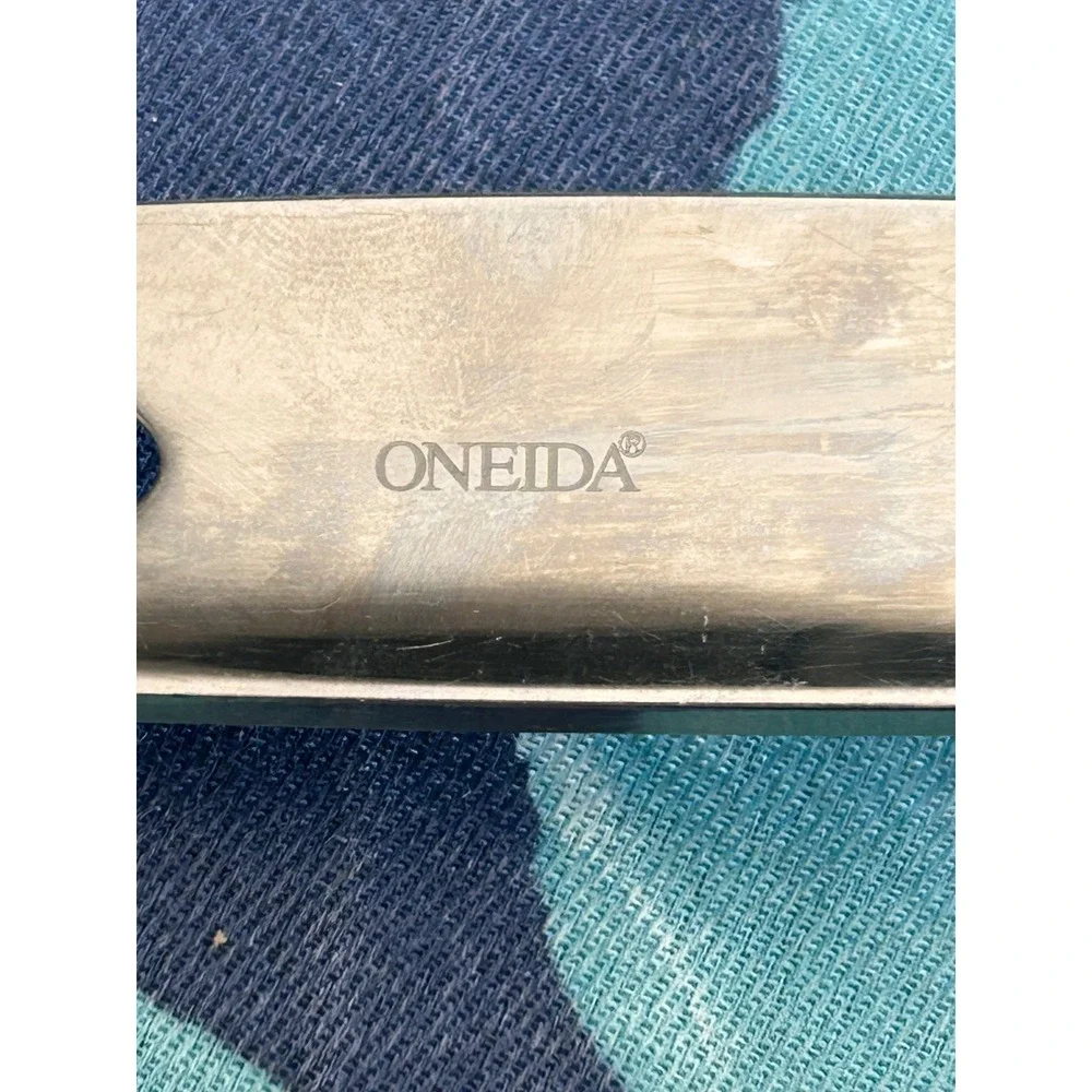 Oneida Slotted Spatula Turner Black‎ Nylon Head Stainless Steel Handle Kitchen